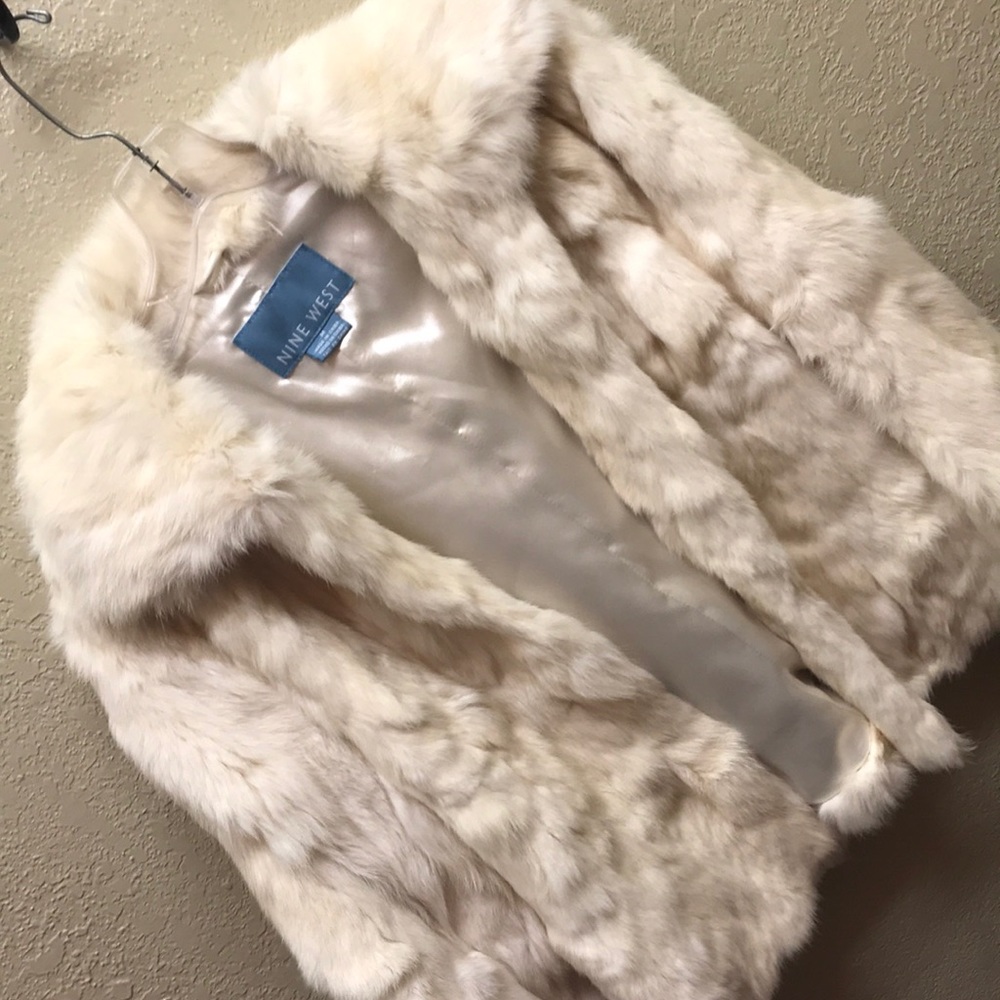 Nine West Rabbit Fur Jacket! Medium!!! - Picture 6 of 6